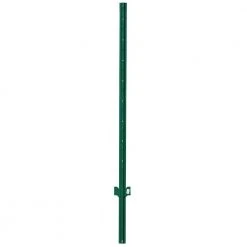 Everbilt 1 in. x 2.25 in. x 7 ft. Green Steel U Fence Post