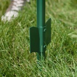 Everbilt 2-1/4 in. x 2-1/2 in. x 4 ft. Green Steel Fence U Post -Everbilt Store green everbilt t posts u posts 901154eb 1d 1000