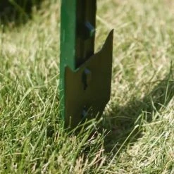 Everbilt 1-3/4 in. x 3-1/2 in. x 5 ft. Green Steel Fence T-Post -Everbilt Store green everbilt t posts u posts 901174eb 31 1000