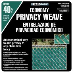 Everbilt 4 ft. x 250 ft. Green Economy Vinyl Fence Weave -Everbilt Store green everbilt vinyl fence rails 330250wgreb 1f 1000