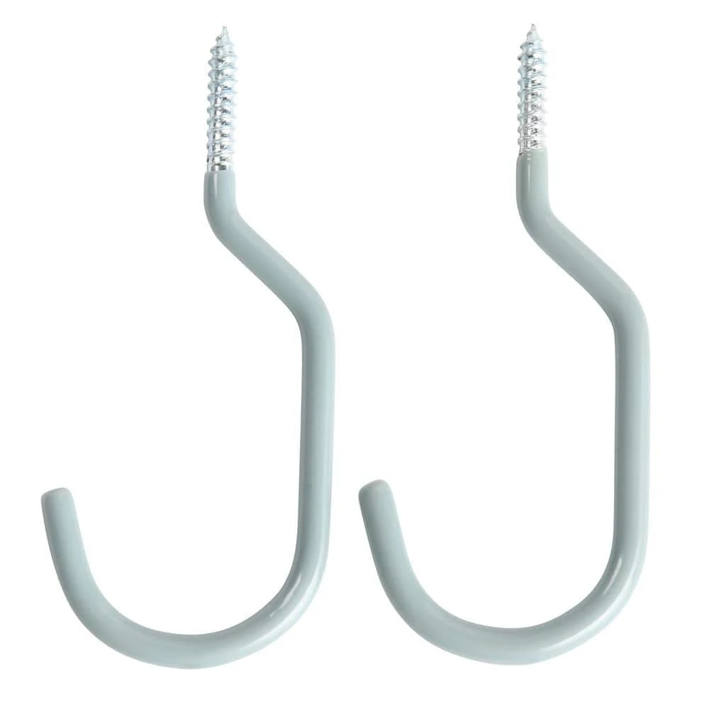 Everbilt Multi-Use Assorted Garage Storage Vinyl Coated Steel Screw-In Hooks Value Pack (10-Pack) 5 Everbilt Multi-Use Assorted Garage Storage Vinyl Coated Steel Screw-In Hooks Value Pack (10-Pack) - Image 5
