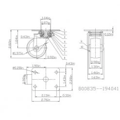 Everbilt 2 in. Industrial Steel Swivel Plate Caster, 150 lbs. Weight Capacity -Everbilt Store metallics everbilt casters 800835 e1 1000