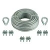 Everbilt 1/8 in. x 30 ft. Vinyl Coated Steel Wire Rope Kit