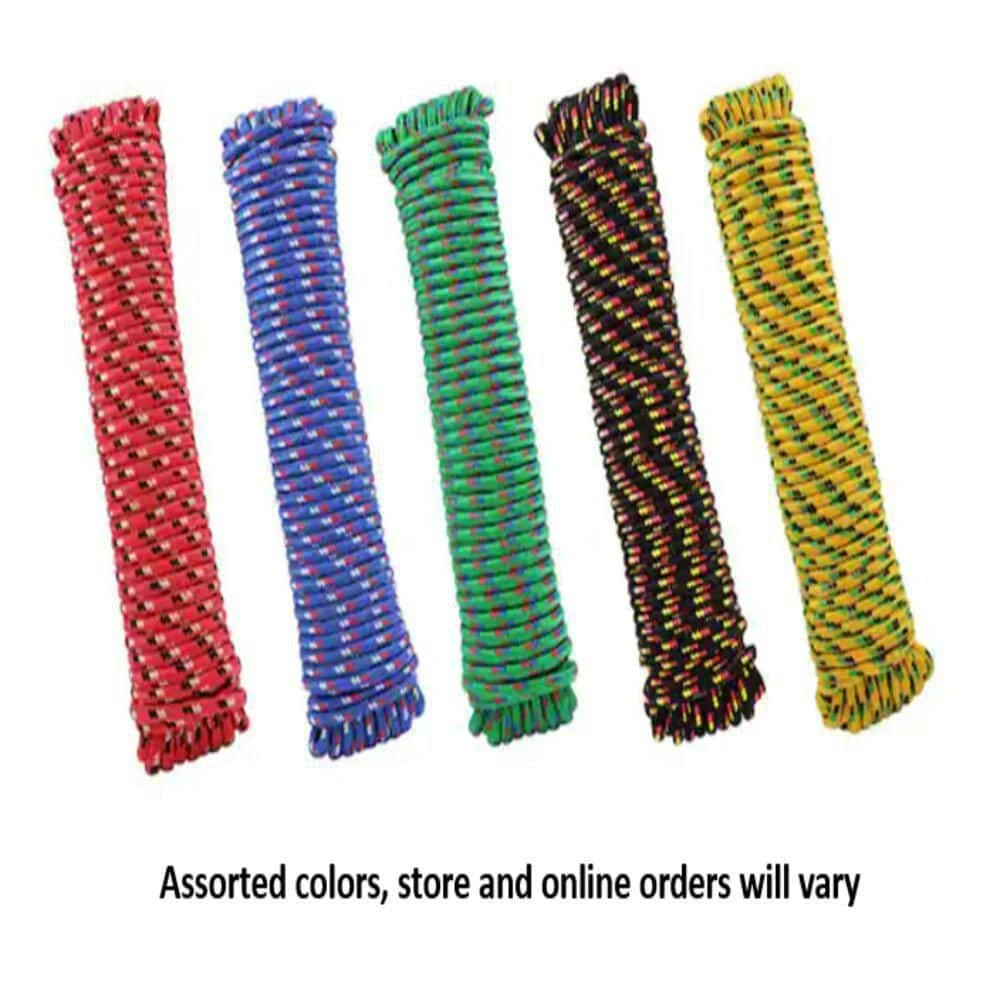 Everbilt 3/8 in. x 100 ft. Assorted Colors Polypropylene Diamond Braid Rope 2 Everbilt 3/8 in. x 100 ft. Assorted Colors Polypropylene Diamond Braid Rope - Image 2