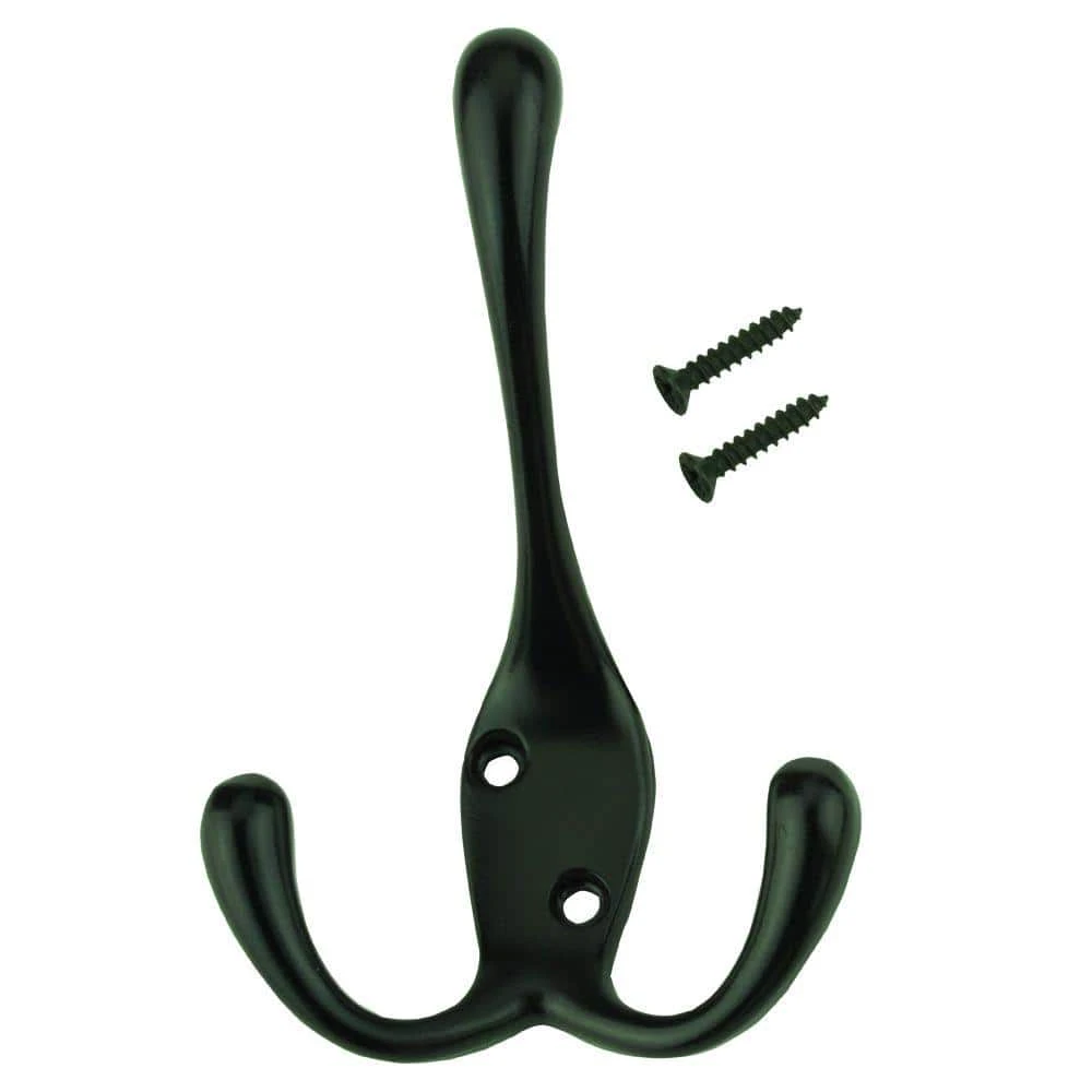 Everbilt Triple Robe Hook in Oil-Rubbed Bronze 1 Everbilt Triple Robe Hook in Oil-Rubbed Bronze