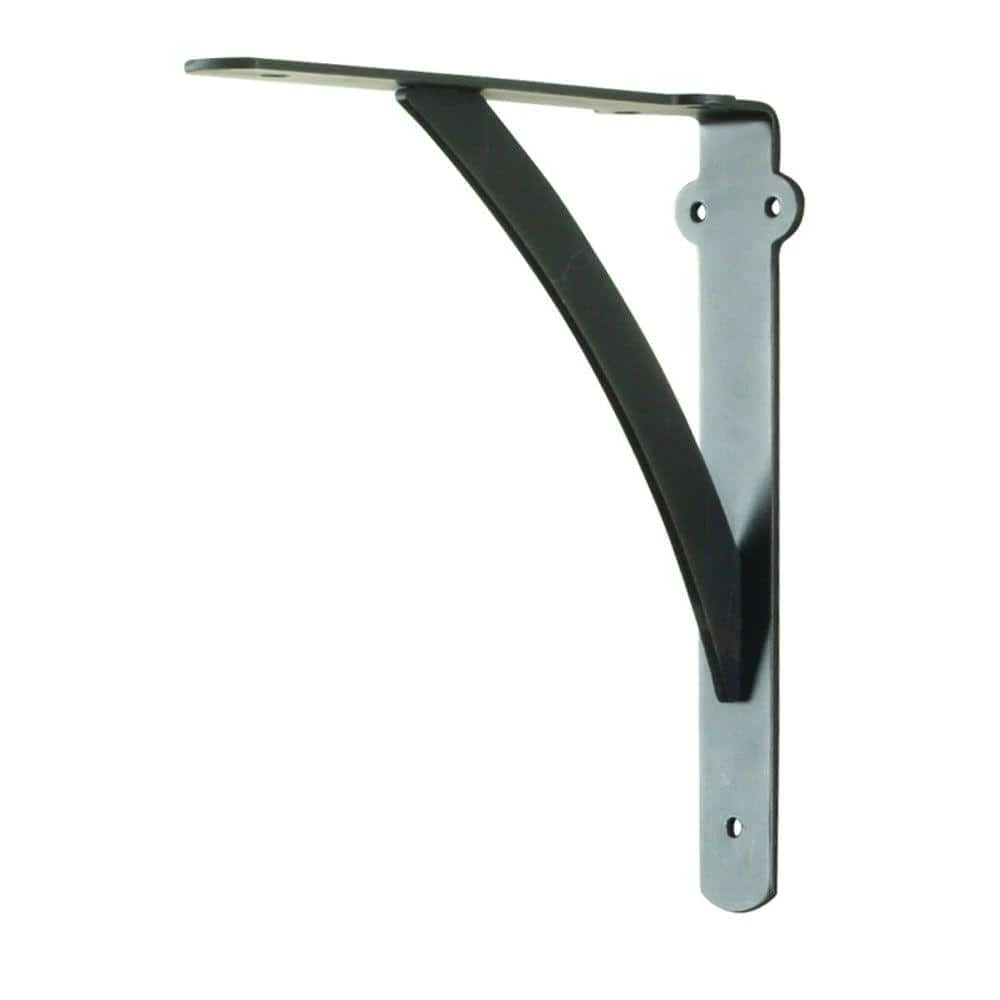 Everbilt 10 in. x 8 in. Oil-Rubbed Bronze Heavy Duty Shelf Bracket 1 Everbilt 10 in. x 8 in. Oil-Rubbed Bronze Heavy Duty Shelf Bracket