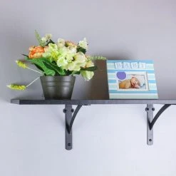 Everbilt 10 in. x 8 in. Oil-Rubbed Bronze Heavy Duty Shelf Bracket 8 Everbilt 10 in. x 8 in. Oil-Rubbed Bronze Heavy Duty Shelf Bracket -Everbilt Store oil rubbed bronze everbilt shelving brackets 14856 c3 1000