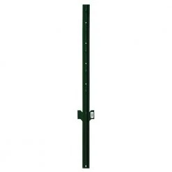 Everbilt 1.3 in. x 1.3 in. x 5 ft. 14-Gauge Powder Coated Steel Fence U-Post