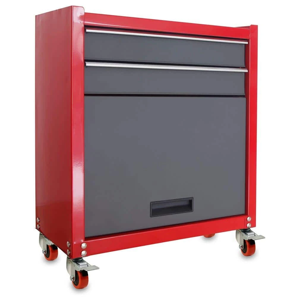 Everbilt 3 in. Red Polyurethane and Steel Swivel Plate Caster with Locking Brake and 175 lb. Load Rating 3 Everbilt 3 in. Red Polyurethane and Steel Swivel Plate Caster with Locking Brake and 175 lb. Load Rating - Image 3