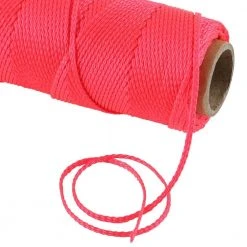 Everbilt #18 x 250 ft. Nylon Braided Mason Twine, Pink -Everbilt Store reds pinks everbilt office fasteners 73296 40 1000