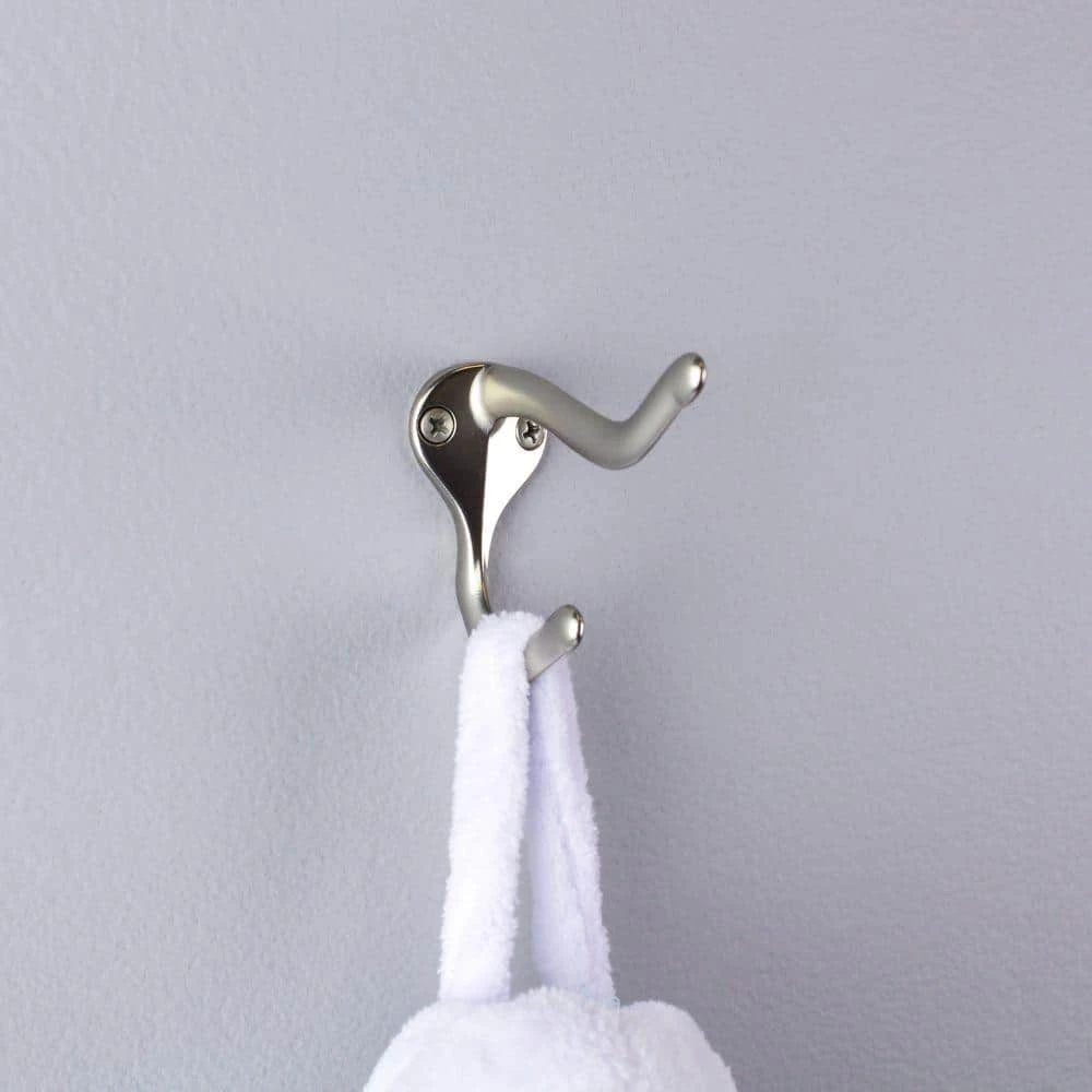Everbilt Satin Nickel Coat and Hat Hook 2 Everbilt Satin Nickel Coat and Hat Hook - Image 2