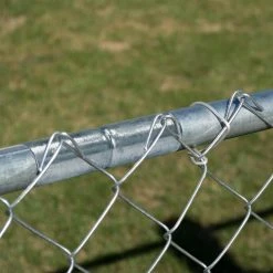 Everbilt 1-3/8 in. x 6 in. Galvanized Metal Chain Link Post Top Rail Sleeve -Everbilt Store silver everbilt deck post caps 328592eb 4f 1000