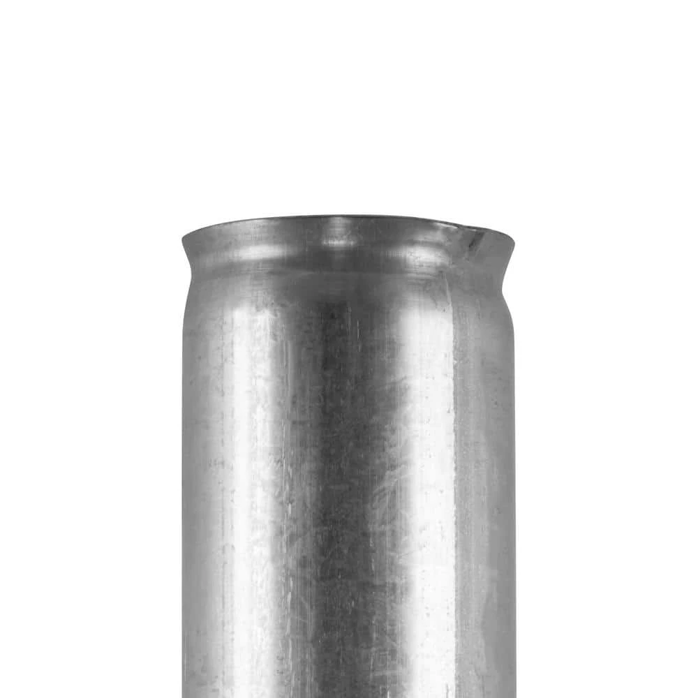 Everbilt 2.38 in. x 7 ft. x 0.065 in. Wall Thickness 16-Gauge Galvanized Metal Swedged End Corner Fence Post 3 Everbilt 2.38 in. x 7 ft. x 0.065 in. Wall Thickness 16-Gauge Galvanized Metal Swedged End Corner Fence Post - Image 3