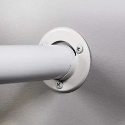 Everbilt 1-3/8 in. White Metal Pole Sockets (2-Pack) -Everbilt Store white everbilt closet rods 15310 4f 1000