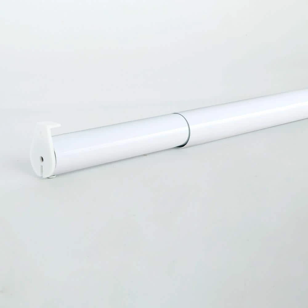 Everbilt 48 in. - 72 in. White Heavy Duty Adjustable Closet Rod 1 Everbilt 48 in. - 72 in. White Heavy Duty Adjustable Closet Rod