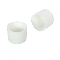 Everbilt 1-1/4 in. Long, 1-1/4 in. Width White Closet Rod End Caps(2-Pack)
