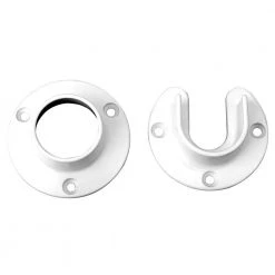 Everbilt 1-5/16 in. Heavy-Duty White Closet Pole Sockets (2-Pack)