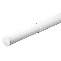 Everbilt 48 in. - 72 in. Heavy Duty Adjustable White Closet Rod