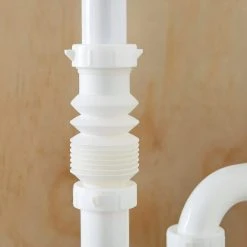 Everbilt Form N Fit 1-1/4 in. White Plastic Slip-Joint Sink Drain Tailpiece Extension Tube -Everbilt Store white everbilt drains drain parts c3526945 c3 1000