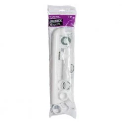 Everbilt 1-1/2 in. White Plastic Slip-Joint Sink Drain Outlet Waste -Everbilt Store white everbilt drains drain parts c9121ab 4f 1000