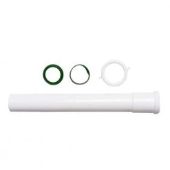 Everbilt 1-1/2 in. x 12 in. White Plastic Slip-Joint Sink Drain Tailpiece Extension Tube -Everbilt Store white everbilt drains drain parts c9793a 76 1000