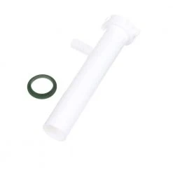 Everbilt 1-1/2 in. x 8-1/2 in. White Plastic Slip-Joint Sink Drain Tailpiece Extension Tube with Hi-Line Branch -Everbilt Store white everbilt drains drain parts c9818 a0 1000