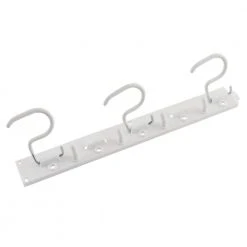 Everbilt 16 in. Wall-Mounted White Storage Tool Organizer 7 Everbilt 16 in. Wall-Mounted White Storage Tool Organizer -Everbilt Store white everbilt garage storage hooks 18026 a0 1000