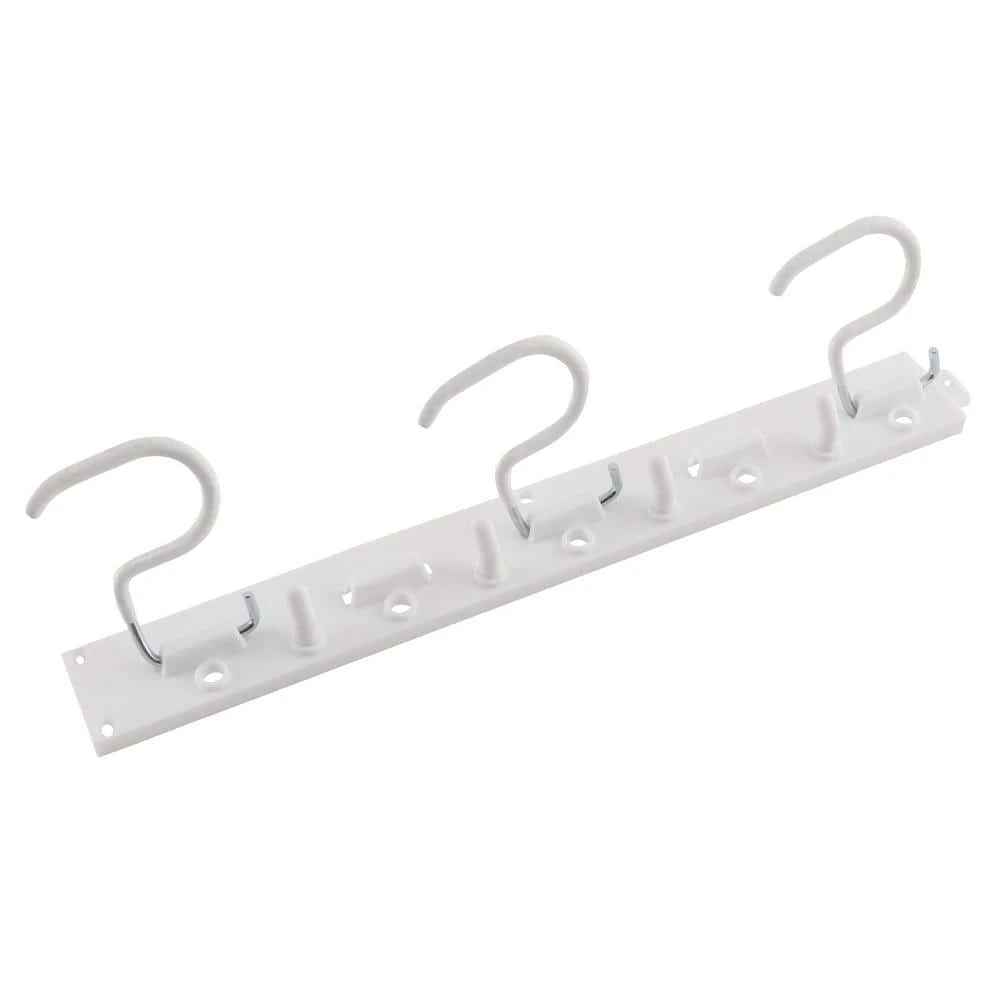 Everbilt 16 in. Wall-Mounted White Storage Tool Organizer 4 Everbilt 16 in. Wall-Mounted White Storage Tool Organizer - Image 4