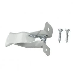 Everbilt 7/8 in. Wall-Mounted White Steel Spring Grip Clip Storage Hooks (2-Pack) 5 lbs -Everbilt Store white everbilt garage storage hooks 18028 a0 1000