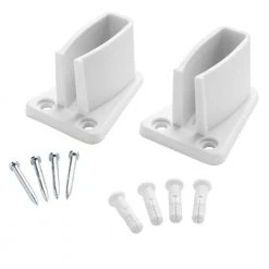 Everbilt Fixed Rod Shelf Wall Bracket (2-Pack) -Everbilt Store white everbilt garage storage shelves 90191 40 1000