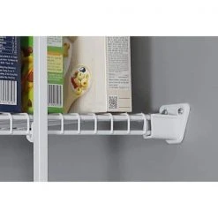 Everbilt Fixed Rod Shelf Wall Bracket (12-Pack) -Everbilt Store white everbilt garage storage shelves 90192 31 1000