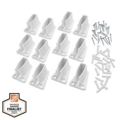 Everbilt Fixed Rod Shelf Wall Bracket (12-Pack)