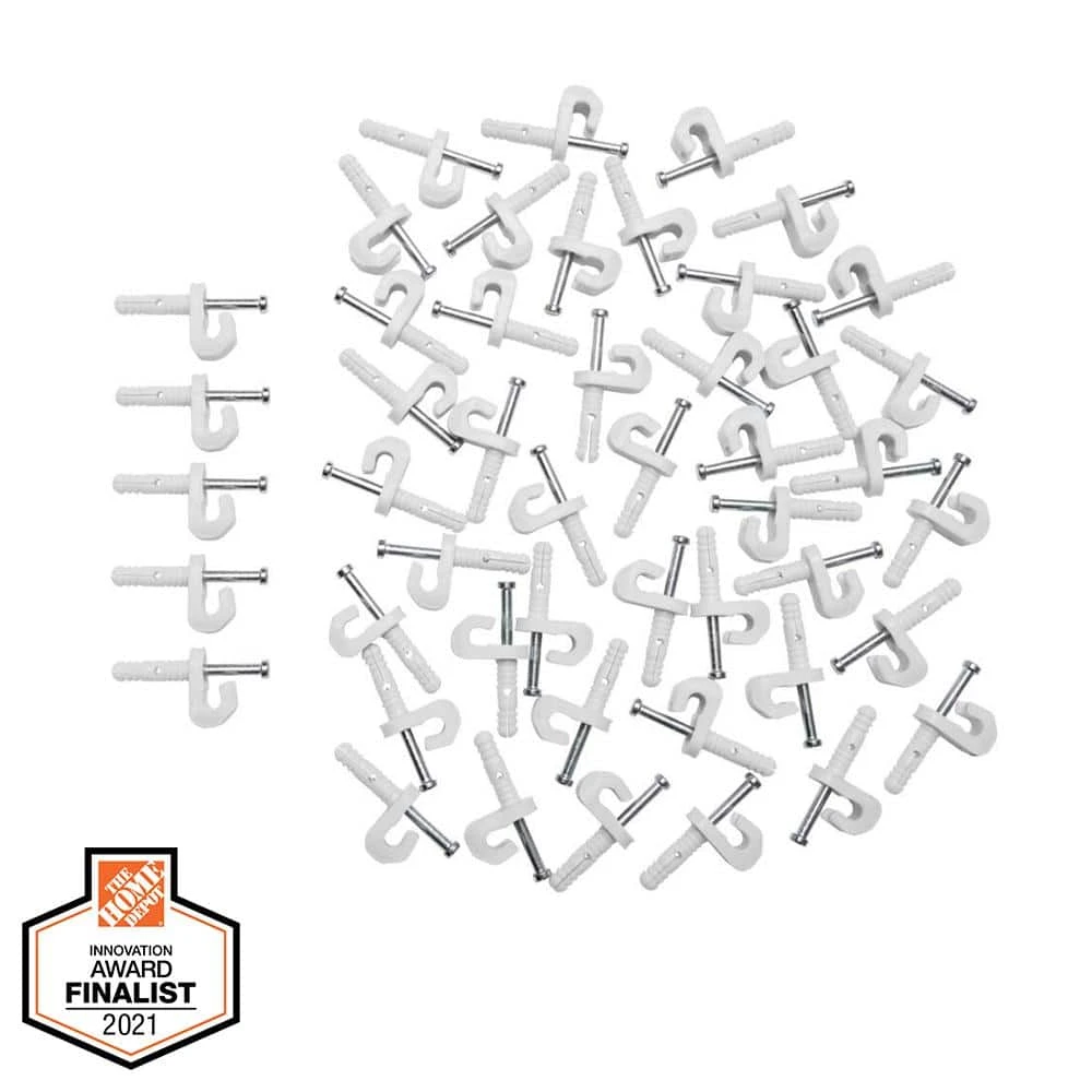 Everbilt Fixed Mount Drywall Back Wall Clips (48-Pack) 1 Everbilt Fixed Mount Drywall Back Wall Clips (48-Pack)