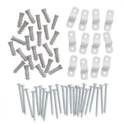 Everbilt Fixed Mount Metal U Clips (12-Pack) -Everbilt Store white everbilt garage storage shelves 90196 40 1000