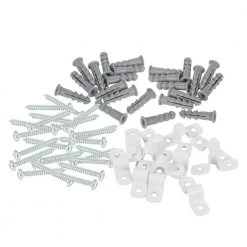 Everbilt Fixed Mount Metal U Clips (12-Pack) -Everbilt Store white everbilt garage storage shelves 90196 c3 1000