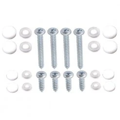 Everbilt White Shelf Bracket Mounting Screws (8-Pack)