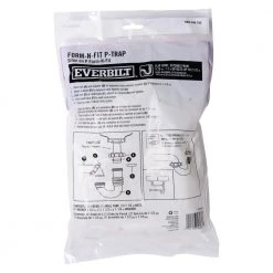 Everbilt Form N Fit 1-1/2 in. White Plastic Sink Drain Flexible P-Trap -Everbilt Store white everbilt polypropylene fittings c3522605 d4 1000