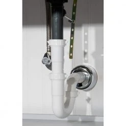 Everbilt 1-1/4 in. White Plastic Sink Drain P-Trap with Reversible J-Bend -Everbilt Store white everbilt polypropylene fittings c9700b 1f 1000