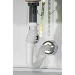 Everbilt 1-1/4 in. White Plastic Sink Drain P-Trap with Reversible J-Bend -Everbilt Store white everbilt polypropylene fittings c9700b 4f 1000