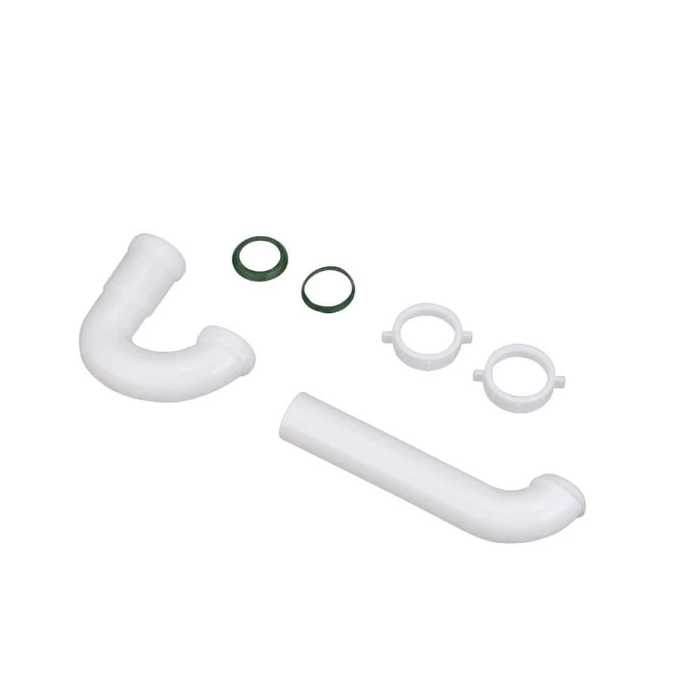 Everbilt 1-1/2 in. White Plastic Sink Drain P-Trap with Reversible J-Bend 2 Everbilt 1-1/2 in. White Plastic Sink Drain P-Trap with Reversible J-Bend - Image 2