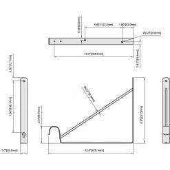 Everbilt White Heavy-Duty Shelf Bracket and Rod Support -Everbilt Store white everbilt shelving brackets 14317 31 1000