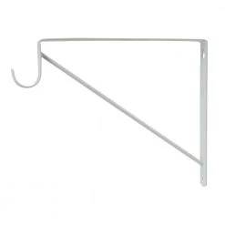 Everbilt White Heavy-Duty Shelf Bracket and Rod Support