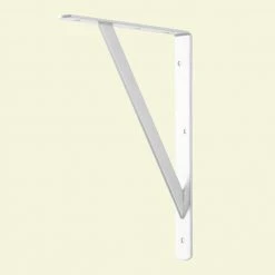 Everbilt 12 in. x 8 in. White Heavy Duty Shelf Bracket