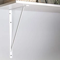 Everbilt 20 in. x 13 in. White Heavy-Duty Shelf Bracket -Everbilt Store white everbilt shelving brackets 14825 4f 1000