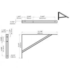 Everbilt 16 in. x 10 in. White Heavy-Duty Shelf Bracket -Everbilt Store white everbilt shelving brackets 14826 31 1000