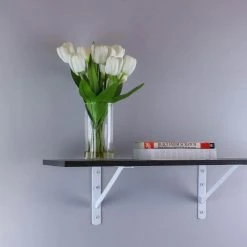 Everbilt 16 in. x 10 in. White Heavy-Duty Shelf Bracket -Everbilt Store white everbilt shelving brackets 14826 76 1000