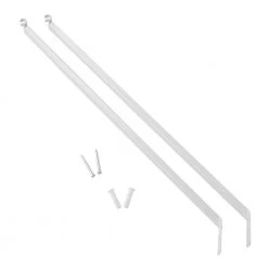 Everbilt 12 in. Shelf Support Bracket (2-Pack) -Everbilt Store white everbilt shelving brackets 90180 40 1000