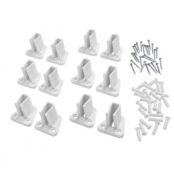 Everbilt Low Profile Wall Bracket (12-Pack) -Everbilt Store white everbilt shelving brackets 90277 40 1000