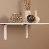 Everbilt 7.8 in. x 5.5 in. White Magnum Shelf Bracket