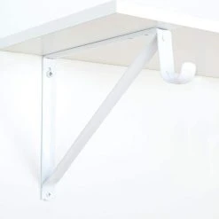 Everbilt Product Length 12 1/2 inch white steel Shelf Bracket -Everbilt Store white everbilt shelving brackets eh wsthdus 310 1f 1000